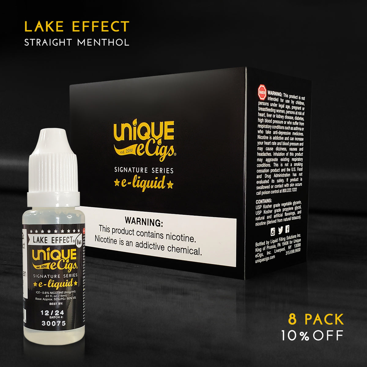 Lake Effect - Unique E-Cigs Vape Juice
